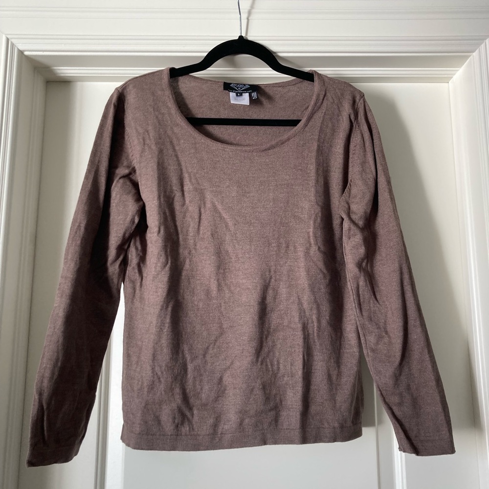 Light Brown Two-Piece Sweater Set - Picture 2 of 7